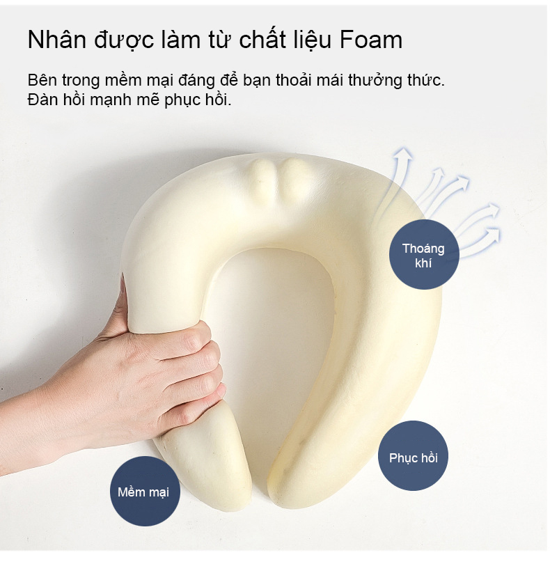 Gối Kê Cổ Chữ U Cao Cấp Giảm Đau Đốt Sống Cổ Dành Cho Văn Phòng Và Du Lịch