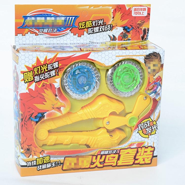 Con quay vô cực beyblade phát sáng 2 đầu quay và 1 con quay spinner bên trong