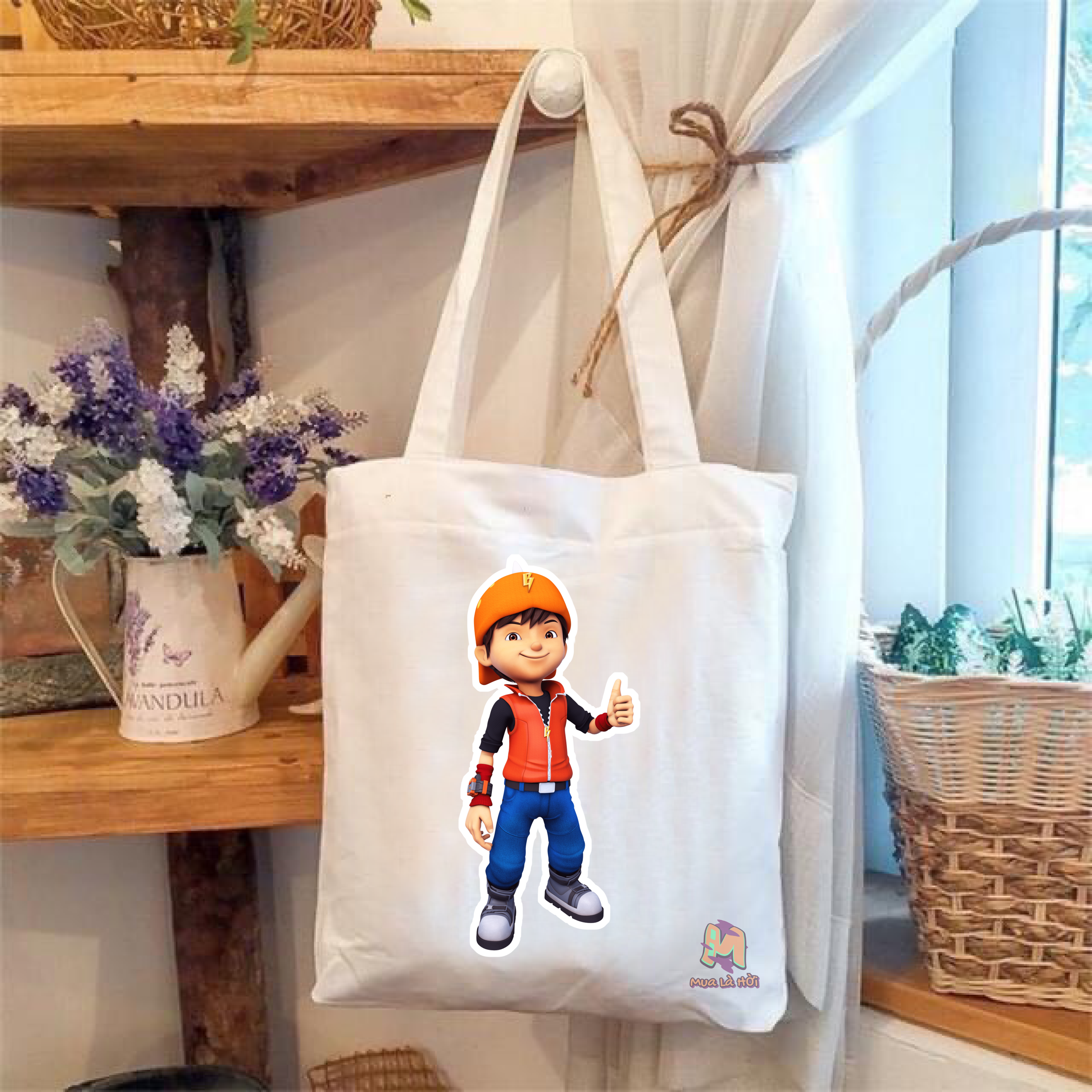 Túi Tote in hình chủ đề Boboiboy