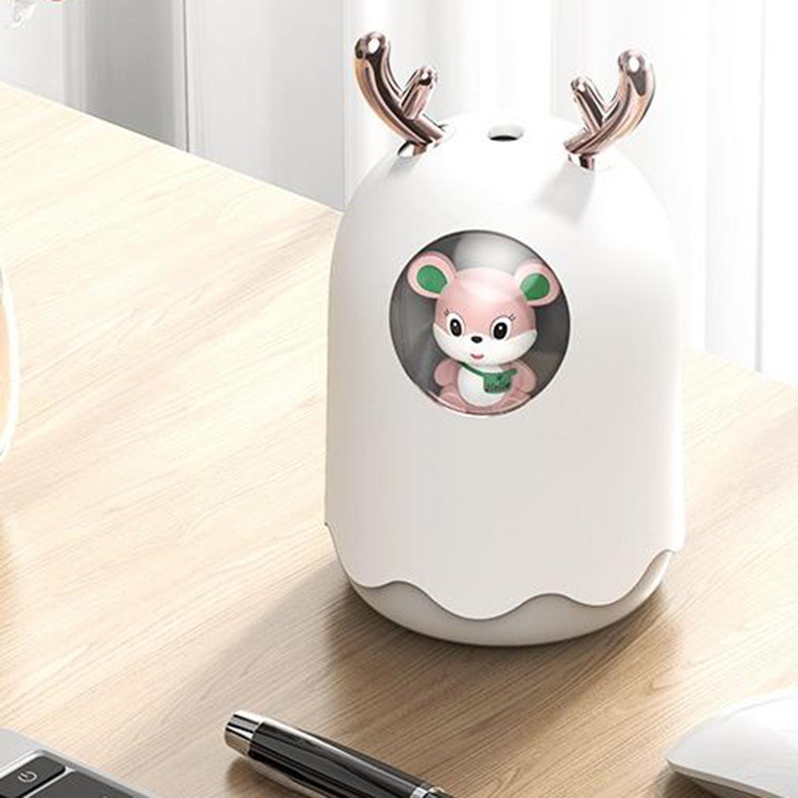 Colorful Cool Mini Humidifier, USB Personal Desktop Quiet Humidifier for Office, Car, Room, Bedroom, 2 Mist Modes