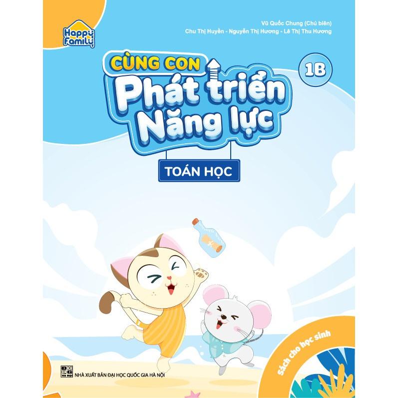 Sách - Bộ 4 cuốn Happy Family: Cùng con phát triển năng lực Toán học 1