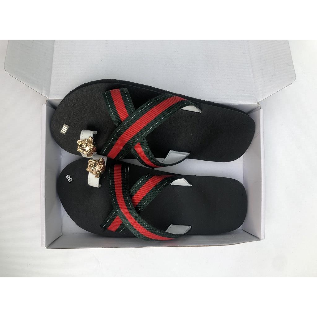 Dép quai xỏ ngón chéo dù nam nữ size từ 34 đến 43