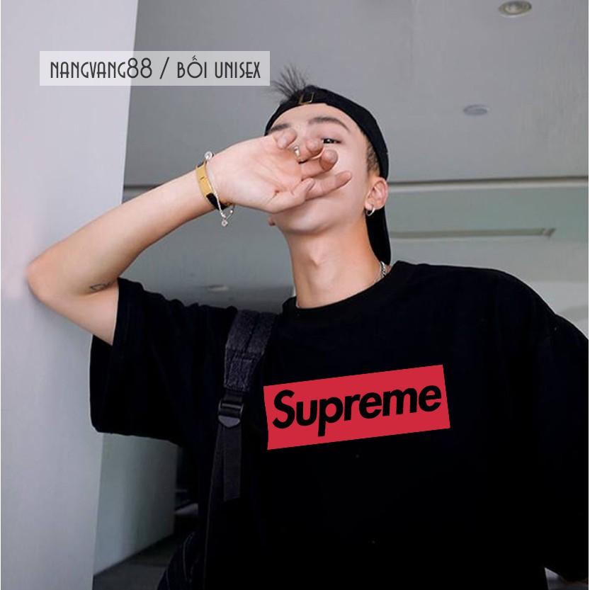 Áo Thun Tay Lỡ Unisex Sup.re.me Siêu Đẹp