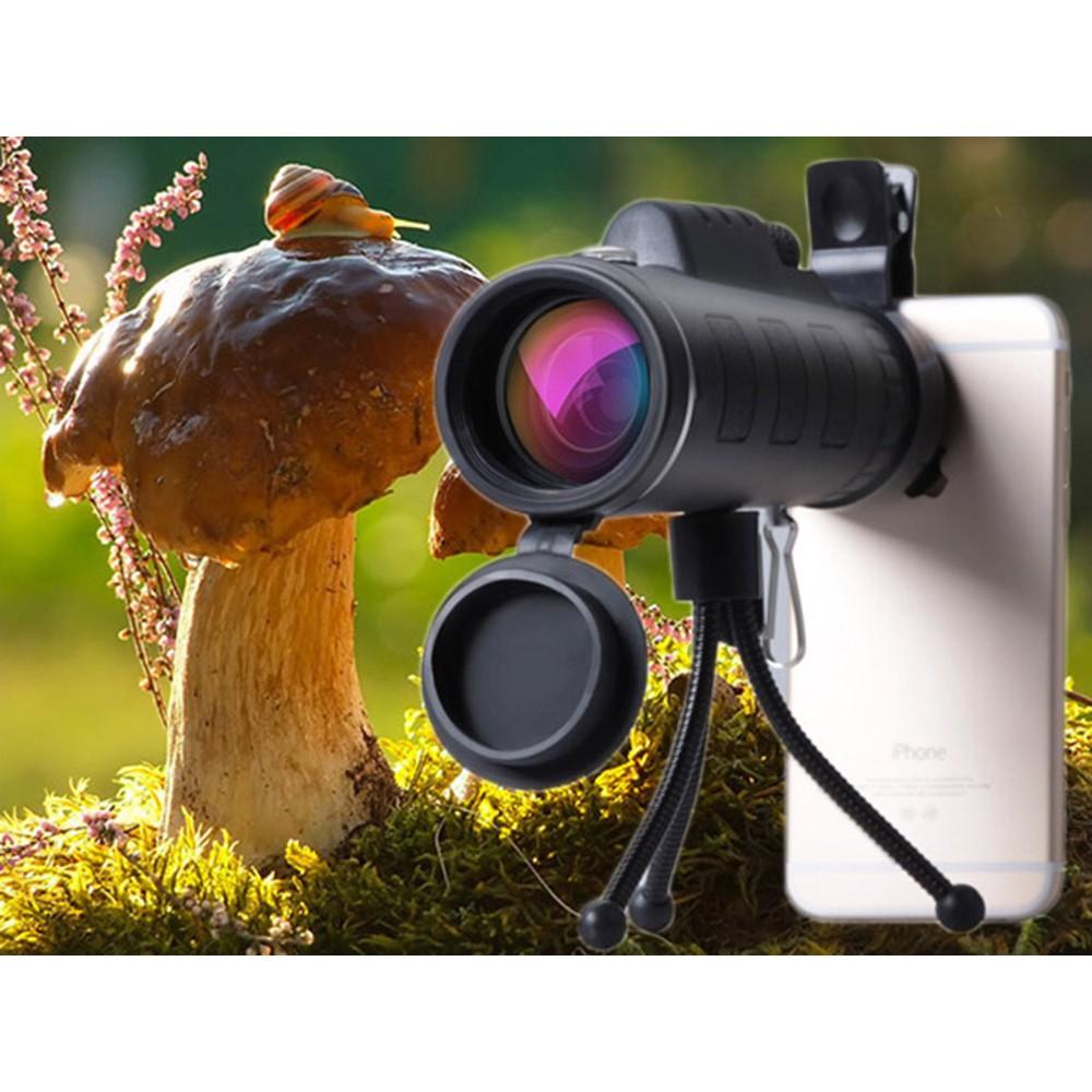 Ống Nhòm Panda Monocular 1 Mắt Với Túi Đựng, Dây Đeo Và Gá Kết Nối Điện Thoại Kèm Theo Thích Hợp Đồng Hành Cùng Bạn Trên