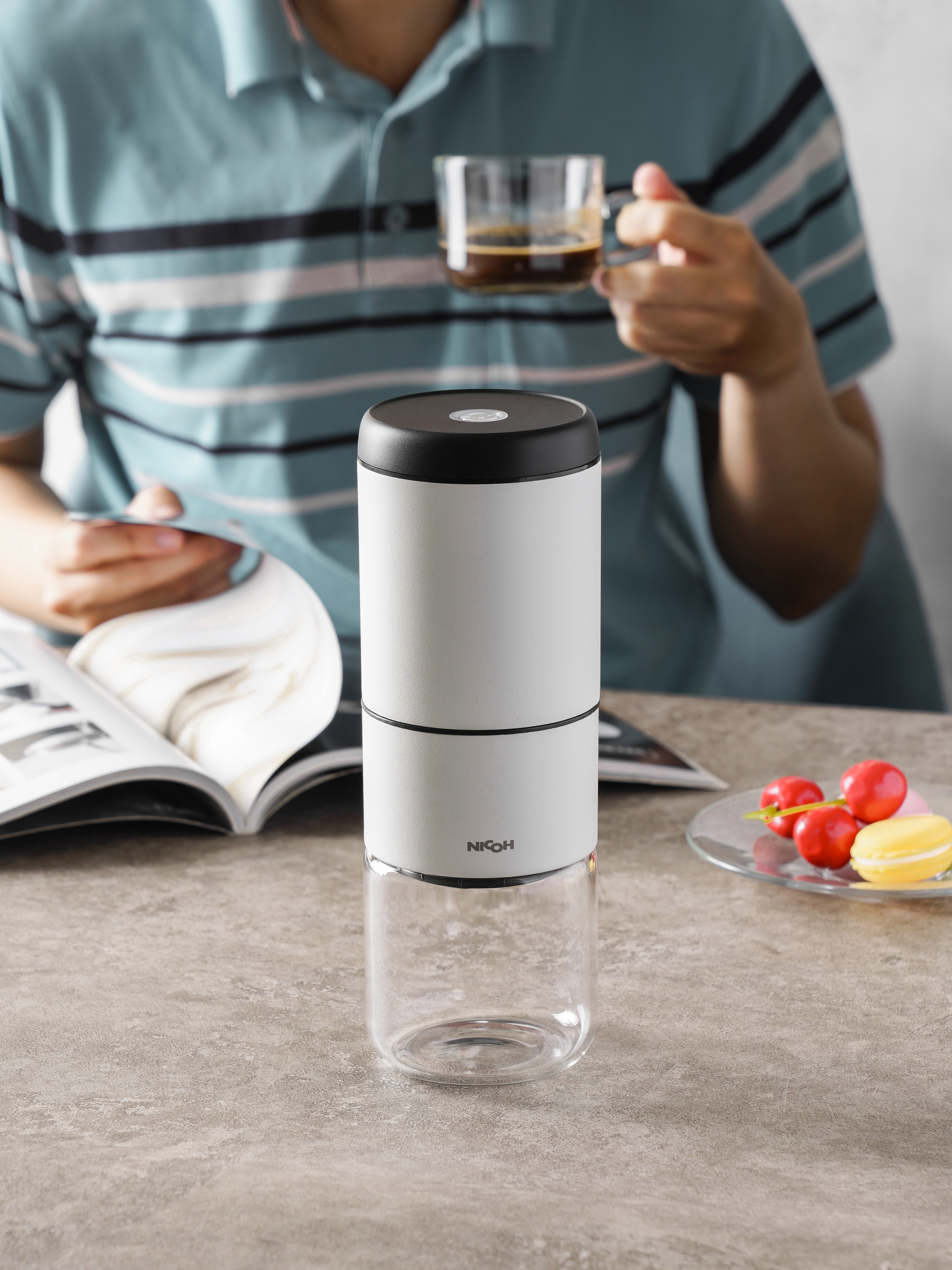 Cối xay cầm tay M02_Trắng
