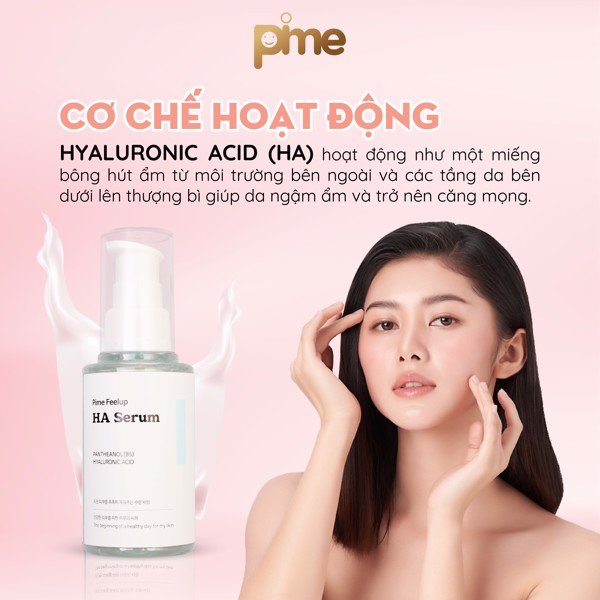 TINH CHẤT CẤP ẨM, CĂNG BÓNG PIME FEELUP HA SERUM 50G