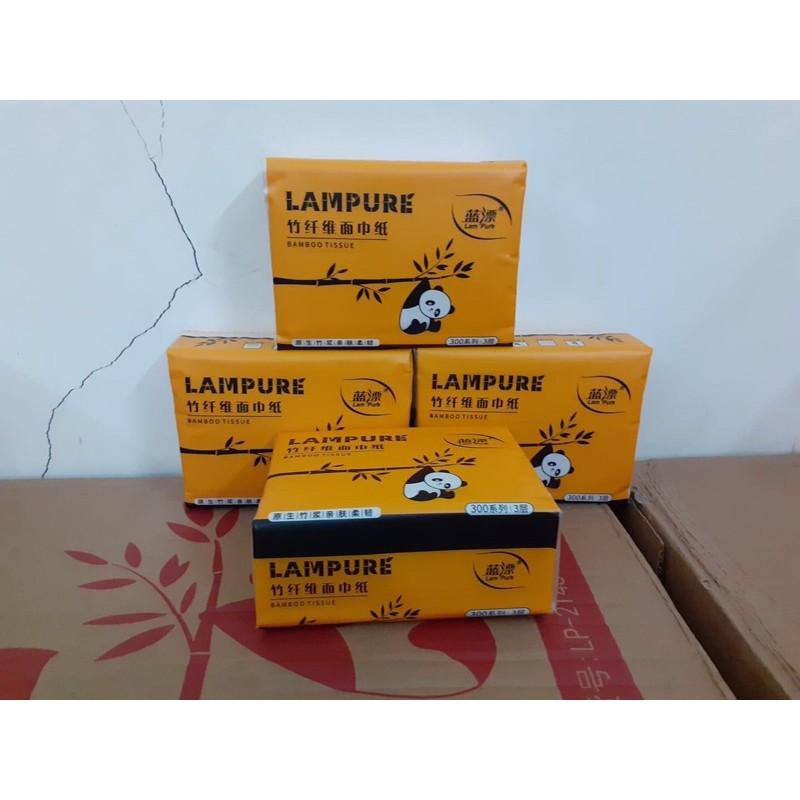 FREE SHIP - Thùng 30 gói giấy ăn gấu trúc hãng Lampure hàng 300 tờ/1 gói - hàng loại 1,giấy 3 lớp siêu dai