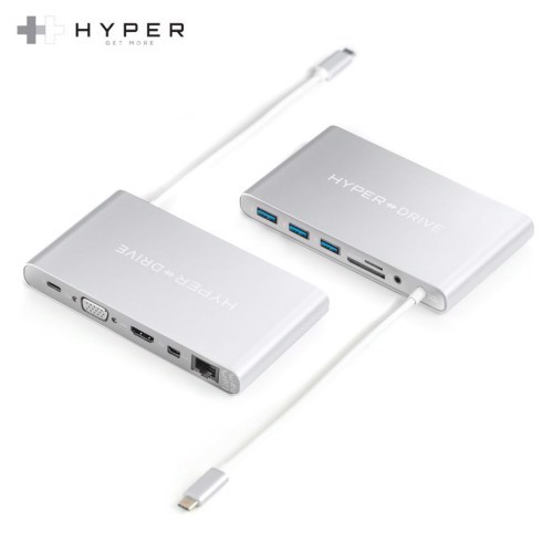 Cổng Chuyển Hyperdrive Ultimate USB-C Hub Cho MacBook Pro, PC &amp; Devices - Hàng Chính Hãng