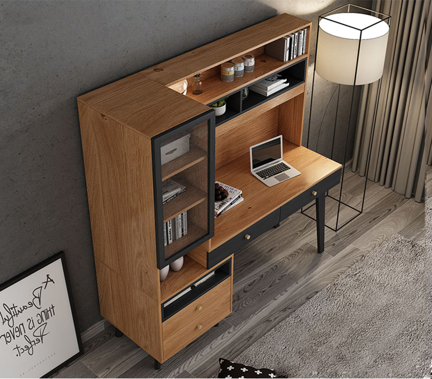 Bàn làm việc bằng gỗ công nghiệp thiết kế đẹp