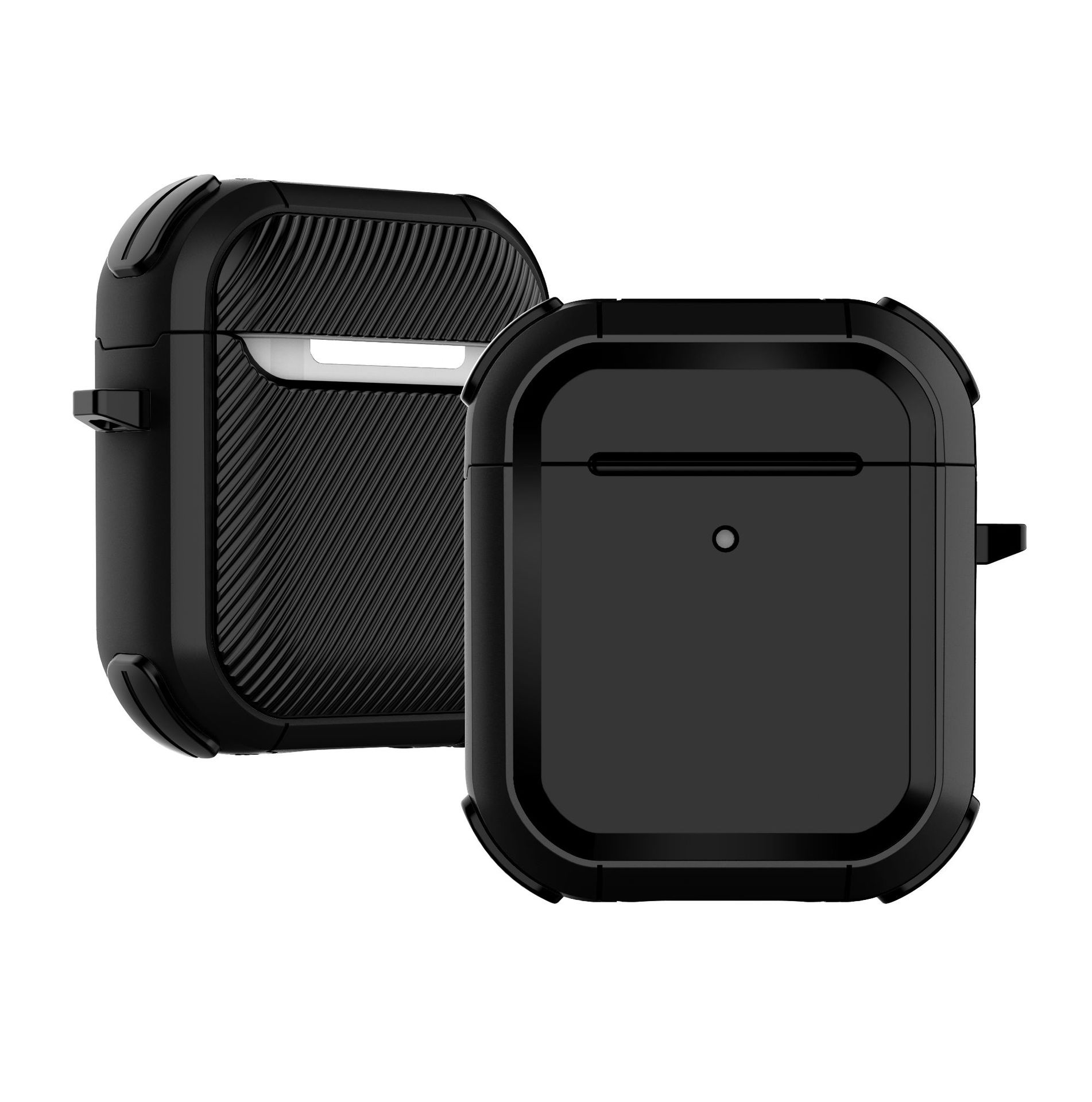 Ốp Bảo Vệ Chống Sốc Armor TPU PC Cho Airpods 1,2 / Airpods 3/ Airpods Pro/ Airpods Pro 2 Kèm Móc Treo- Hàng Chính Hãng