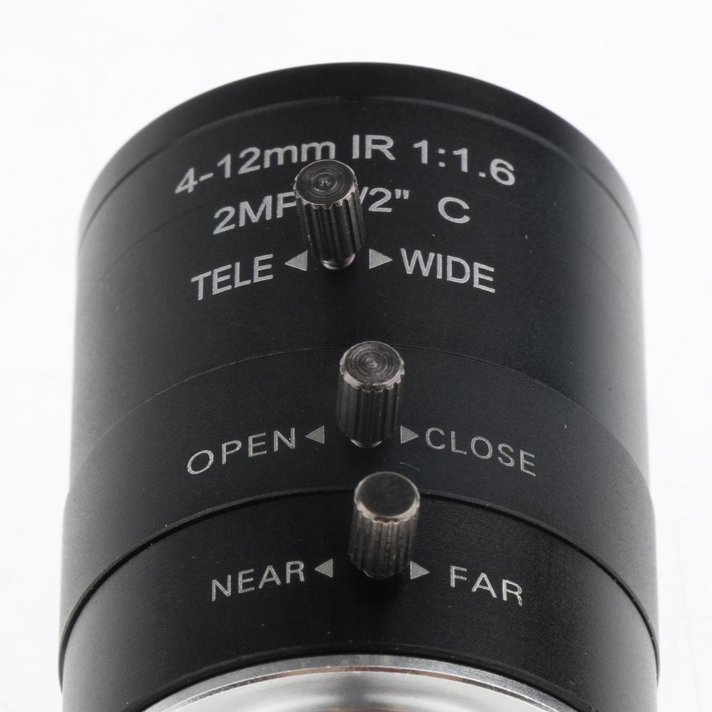 4 12mm 1/2 "F1.6 Manual IRIS CS Lens for Camera Industrial Microscope