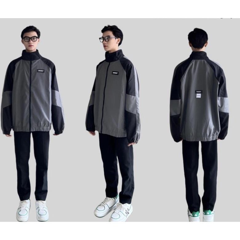 Áo Khoác Dù Nam Nữ 2 Lớp Cao Cấp Unisex In Chữ TWENTI Phối Màu Năng Động Cá Tính