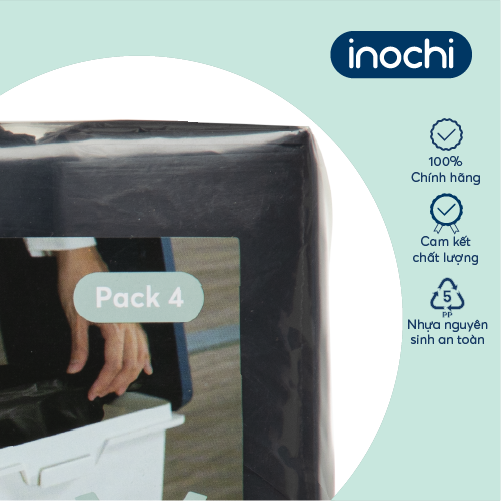 Lô túi rác tiện dụng Inochi - Soji 4 x 50L(có quai cầm)