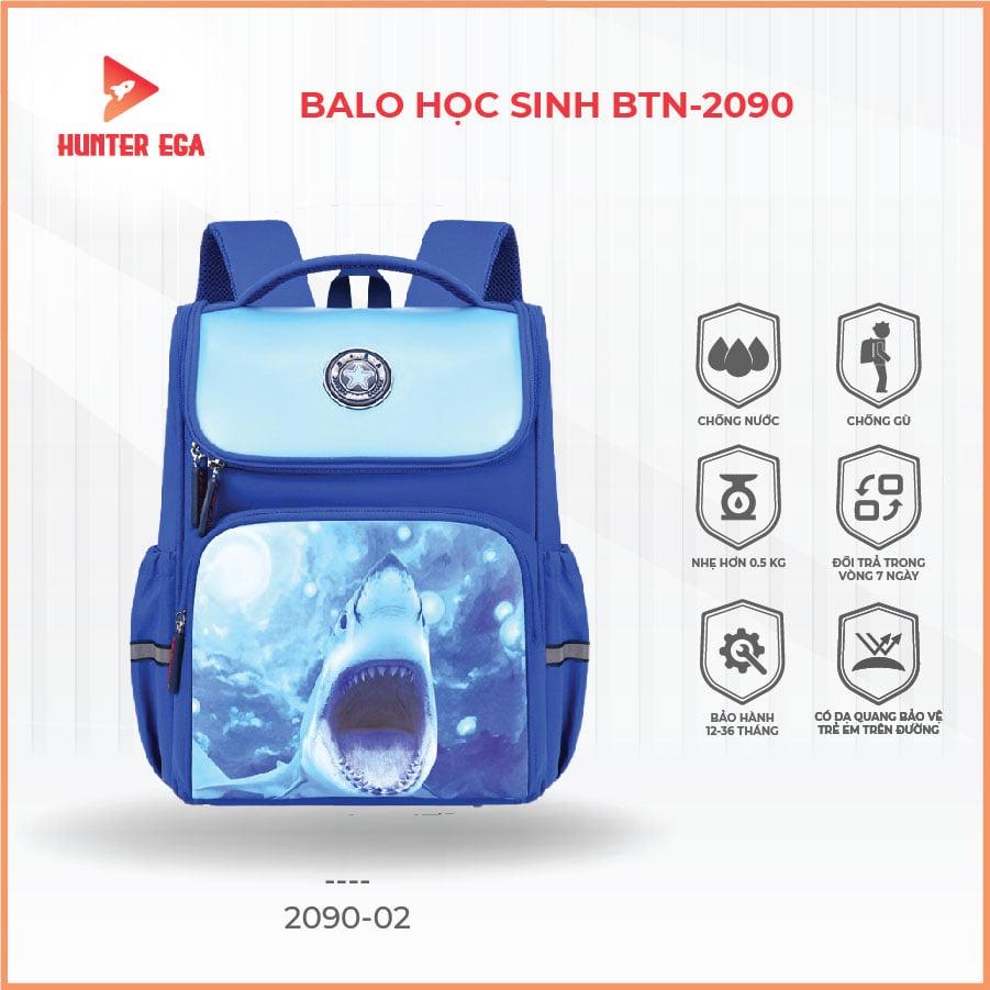 Balo Chống Gù Tiểu Học Bé Trai Bé Gái Bao Bền Đẹp 4 Màu BTN 2090