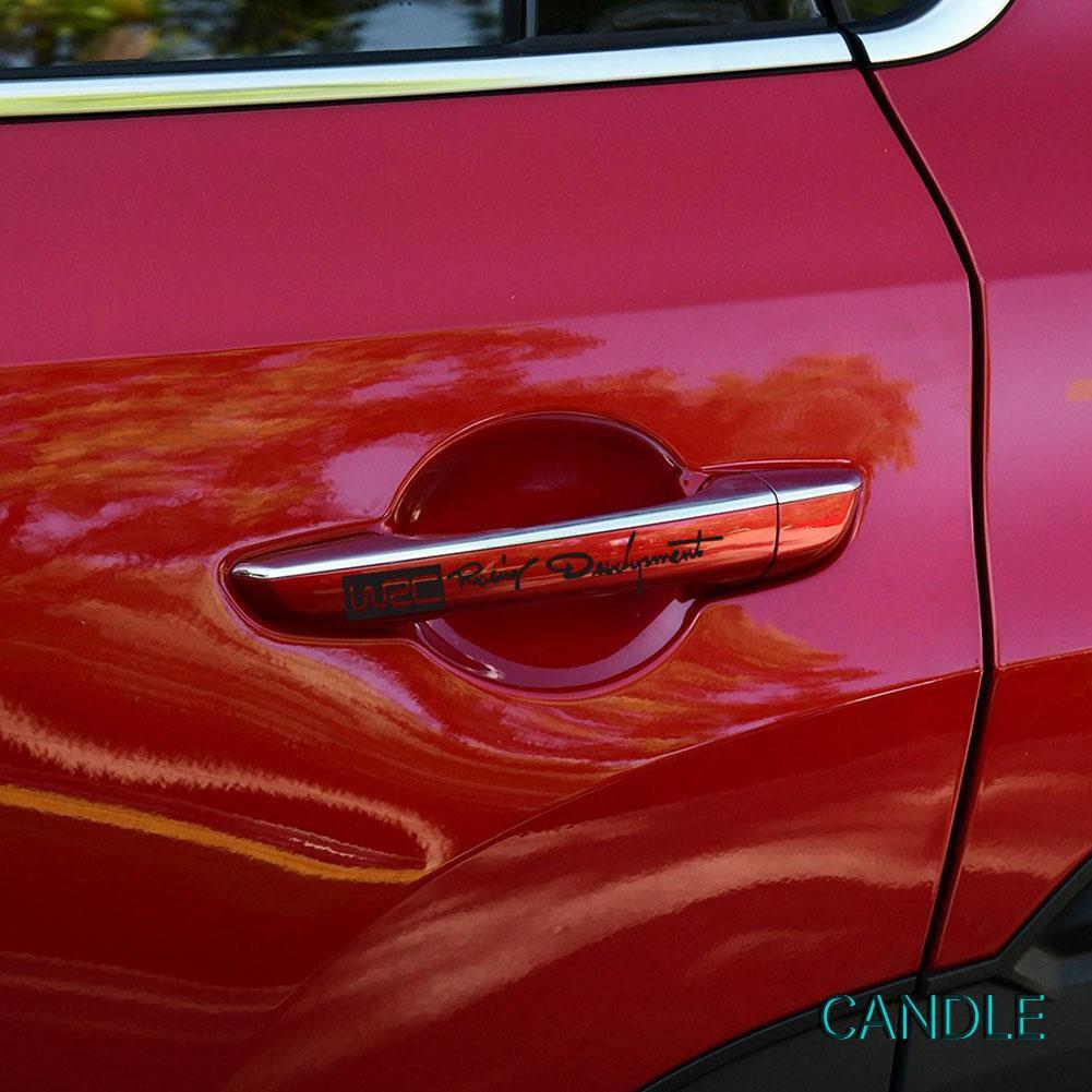 Bộ 4 Decal Dán Trang Trí Tay Nắm Cửa Xe Ô Tô