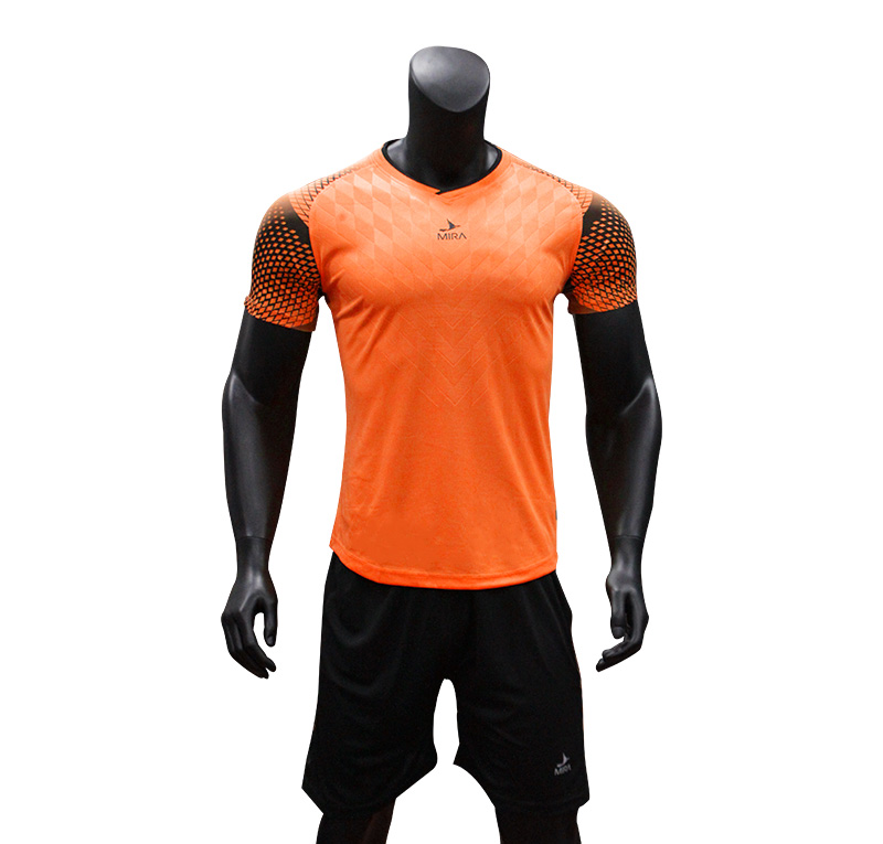 Bộ quần áo bóng đá Mira Style Cam, quần áo thể thao nam nữ, áo đá banh đẹp, áo bóng đá thời trang thoáng mát thấm hút mồ hôi