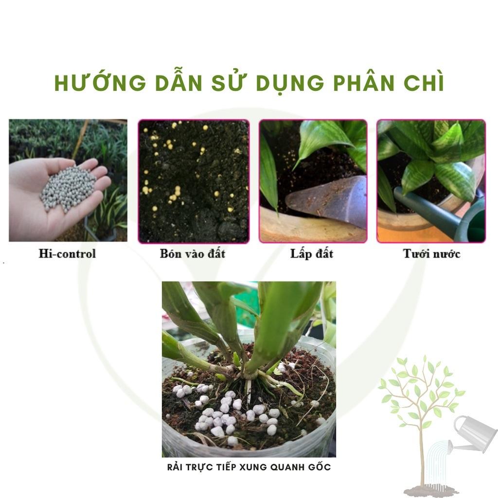 500gr Phân tan chậm Nhật Bản Hi Control 14 13 13, phân bón tan chậm cho hoa lan hoa hồng cây kiểng