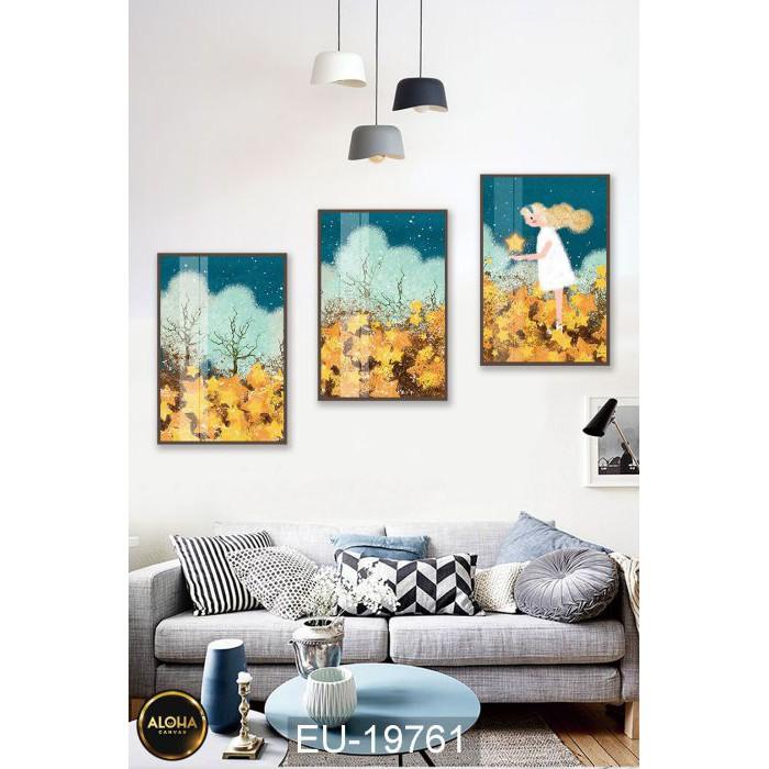 MUA 1 TẶNG 1 3 Tranh Canvas Treo Tường Phòng Ngủ Phòng Khách Cầu Thang Phòng Bếp