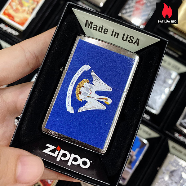 Bật Lửa Zippo 200 Louisiana Flag Design