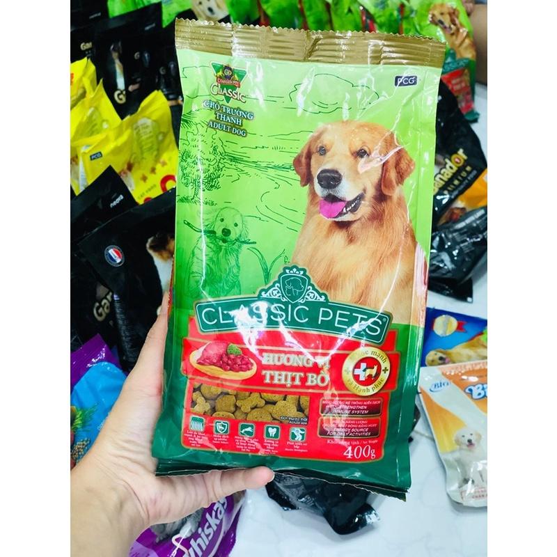 THỨC ĂN HẠT CHÓ TRƯỞNG THÀNH CLASSIC PETS GÓI 400G