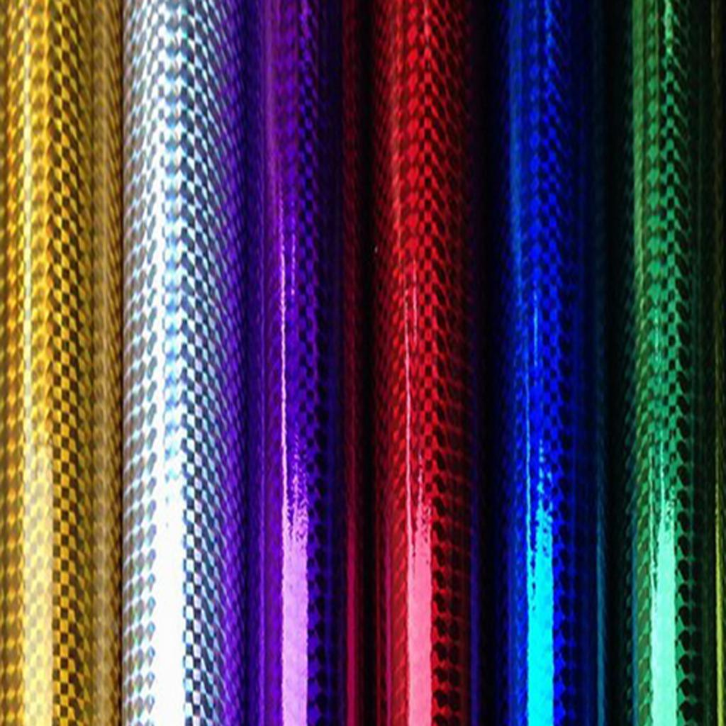 6pcs Fishing Lure Tape Holographic Adhesive Film Flash Tape Mixed Color