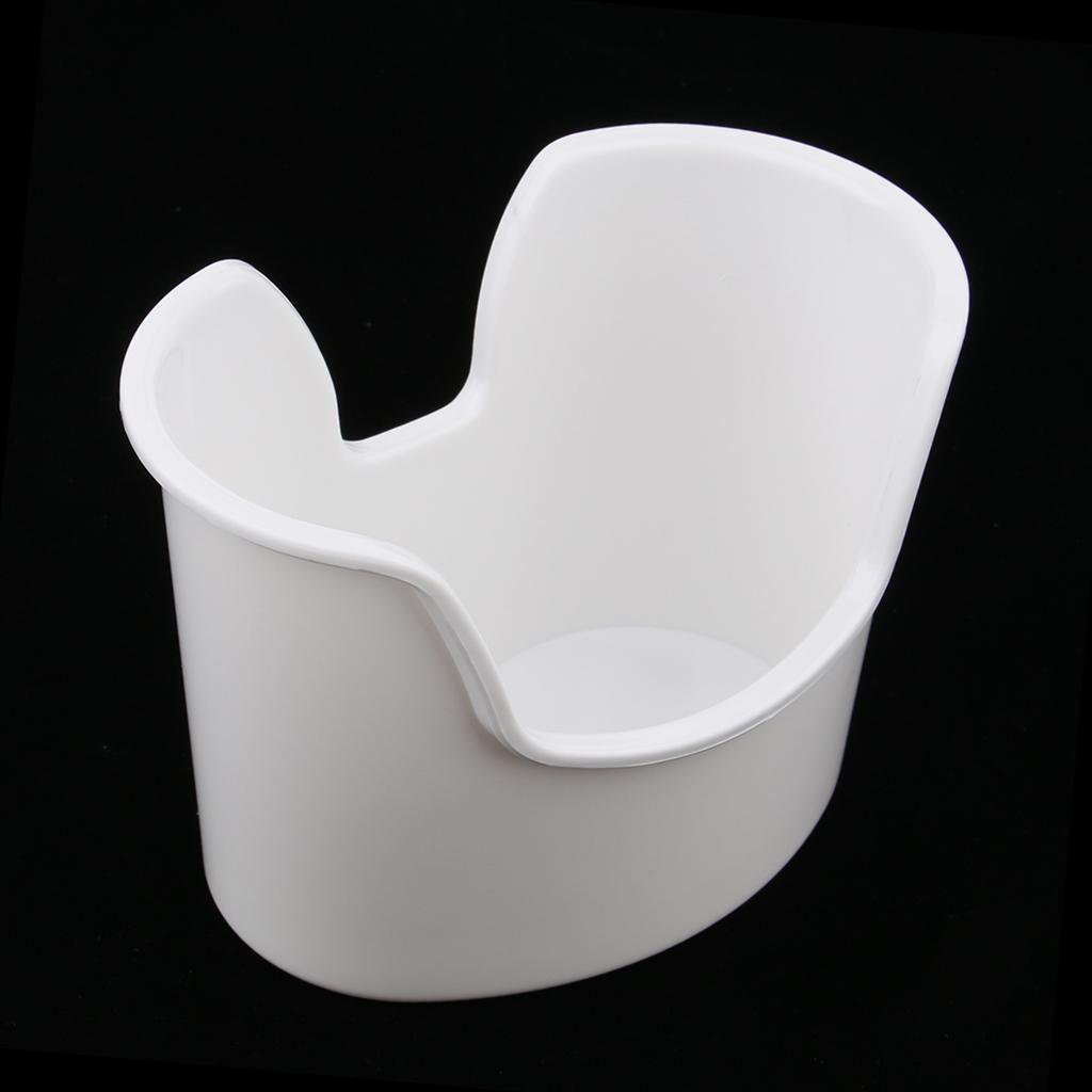 2xPlastic Reusable Ear Wash Ear Clean Basin  Removal Container White