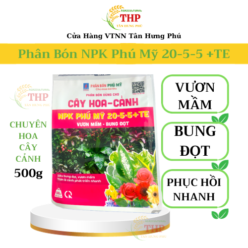 Phân Bón NPK Phú Mỹ 20-5-5 +TE | PHÂN BÓN Chuyên Hoa - Cây Cảnh | PHÂN BÓN