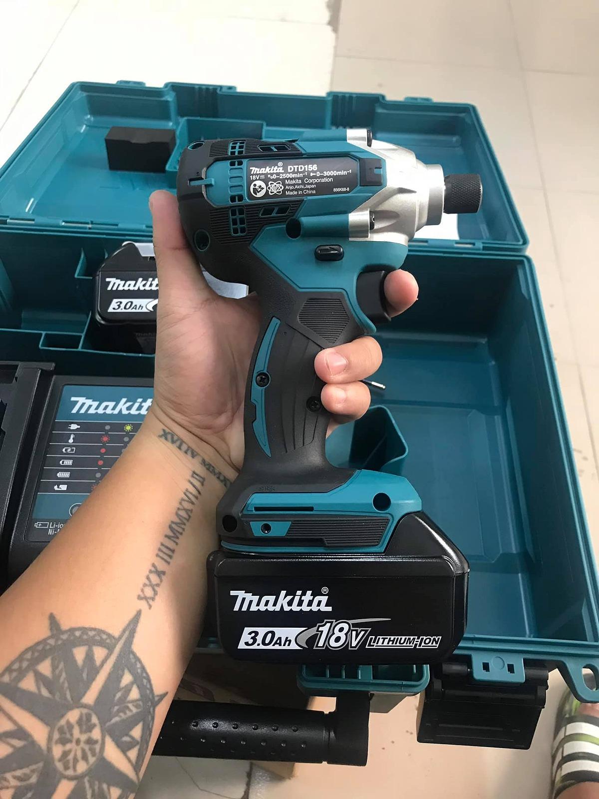 MÁY VẶN VÍT DÙNG PIN 155 N.M MAKITA DTD156SFE - HÀNG CHÍNH HÃNG
