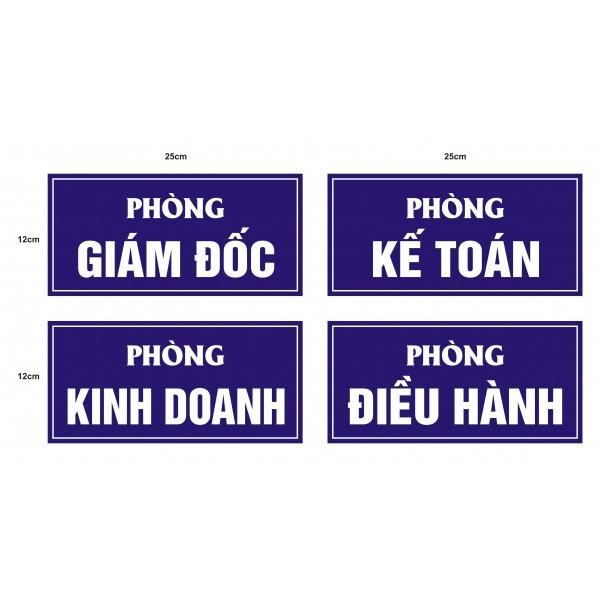 Biển tên phòng ban