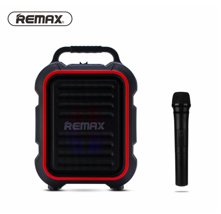 Loa Karaoke Bluetooth Remax RB-X3 có quai xách tặng kèm 1 Micro không dây - Hàng Chính Hãng