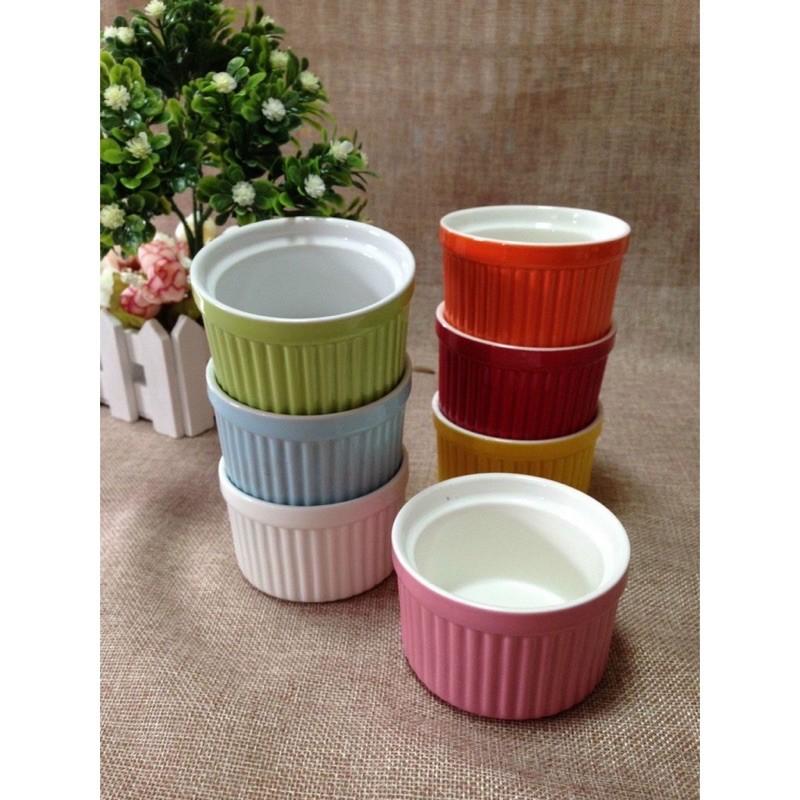 Cốc sứ ramekin 150ml /khuôn sứ bánh flan 9cm / hũ sứ caramen size to