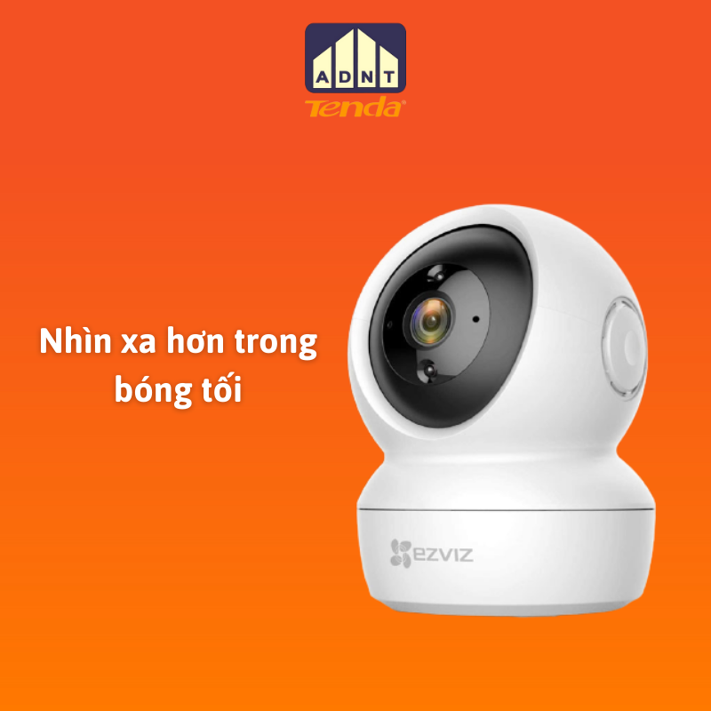 Camera wifi Ezviz không dây xoay 360 C6N 4MP 2K đàm thoại hai chiều hàng chính hãng