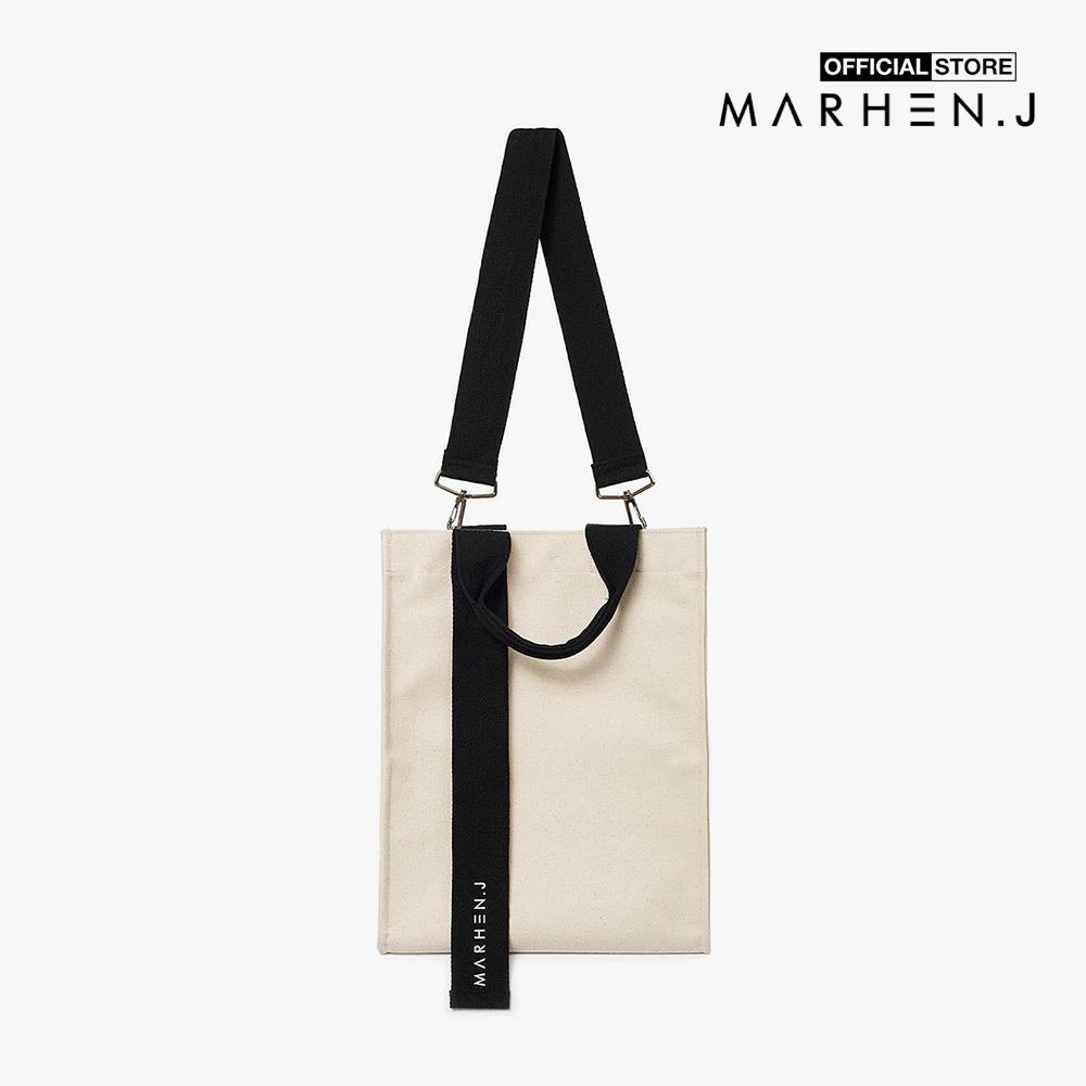 Marhen.J - Túi đeo vai chữ nhật vải bố Ricky MJ18BRCK25-CV