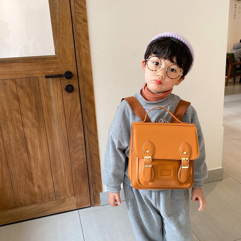 Mùa Đông Ba Lô Mới Cho Trẻ Em Ba Lô Da PU Thời Trang Bé Trai Và Bé Gái Nhỏ Dễ Thương Trẻ Em Học Túi Cambridge Túi