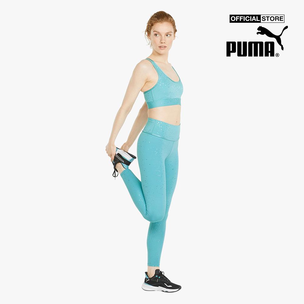 PUMA - Áo bra thể thao nữ Stardust Mid Impact Printed Training 521372