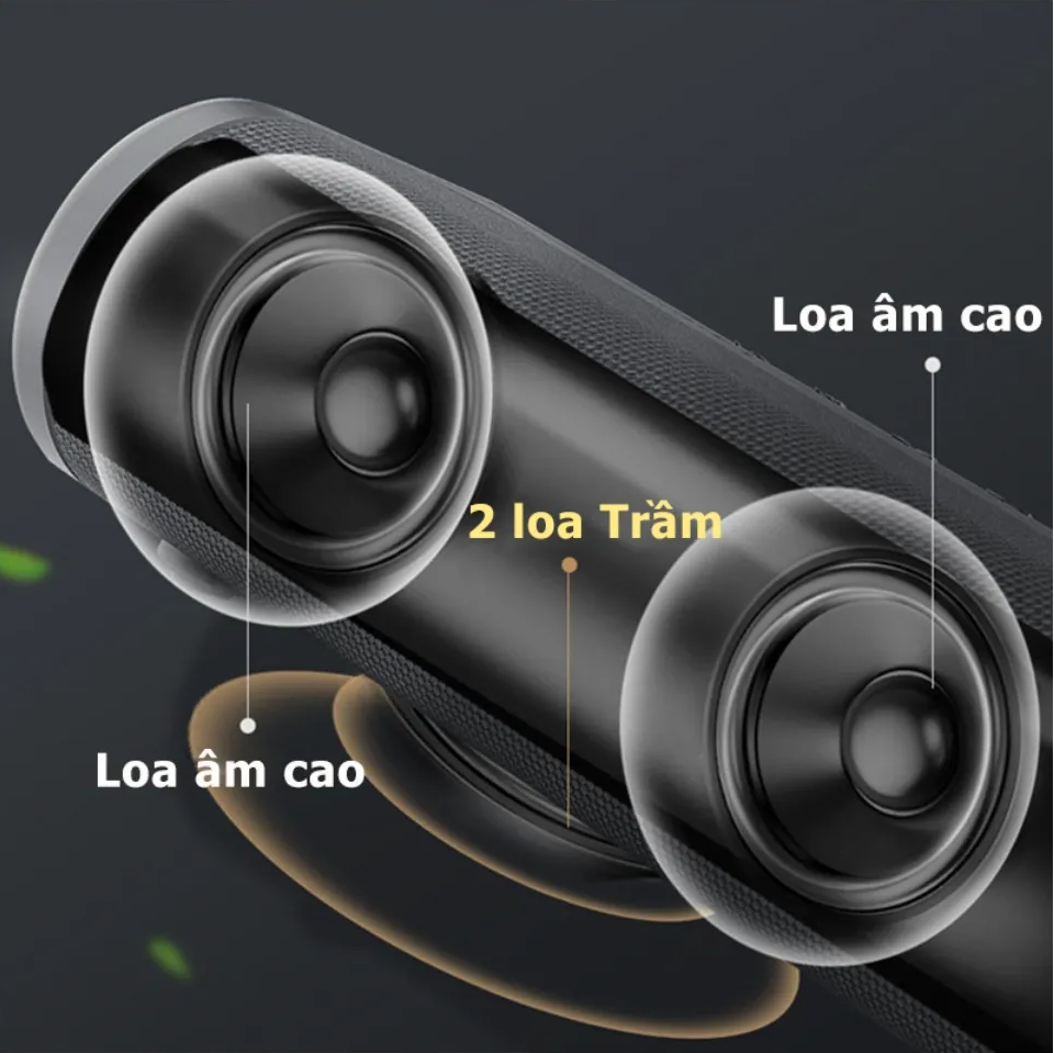 Loa Bluetooth nghe nhạc không dây 100W công suất lớn Super Bass có cổng usb, thẻ nhớ, line 3.5mm pin 10400MAH sạc Type C Chip DSP TWS lên 200W cao cấp Hàng Chính Hãng PKCB