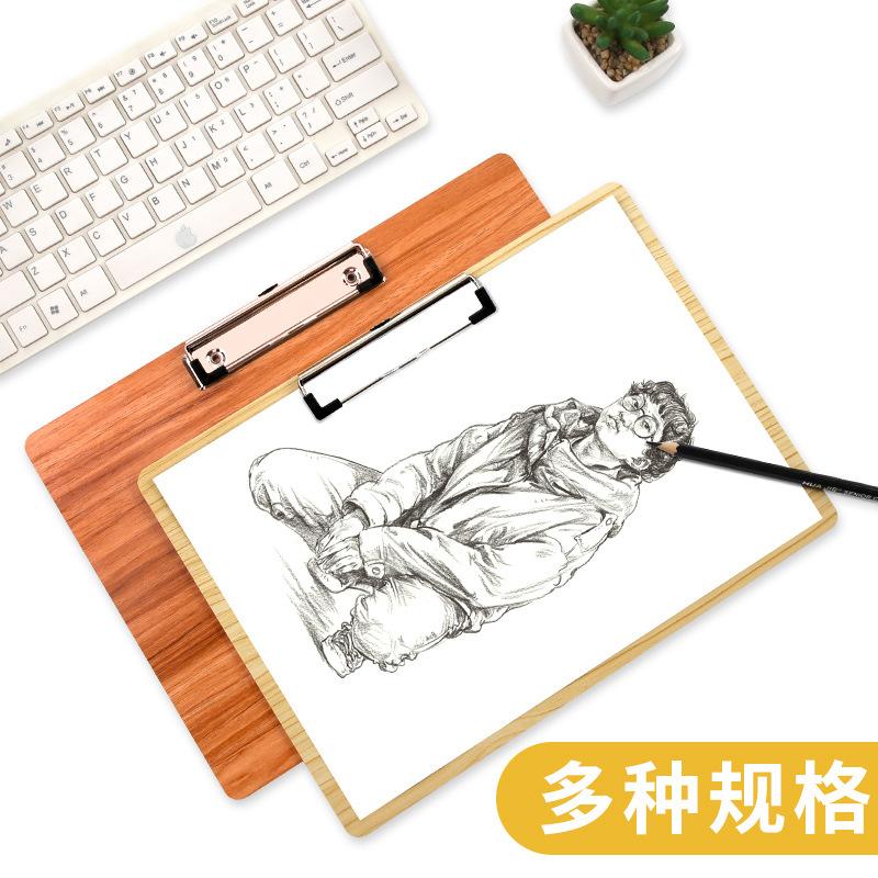 Ưu đãi đặc biệt bằng gỗ A3 thư mục bảng phác thảo bảng phác thảo bảng phác thảo kẹp phác thảo vẽ tay bảng nghệ thuật sinh viên đặc biệt A4 viết nẹp