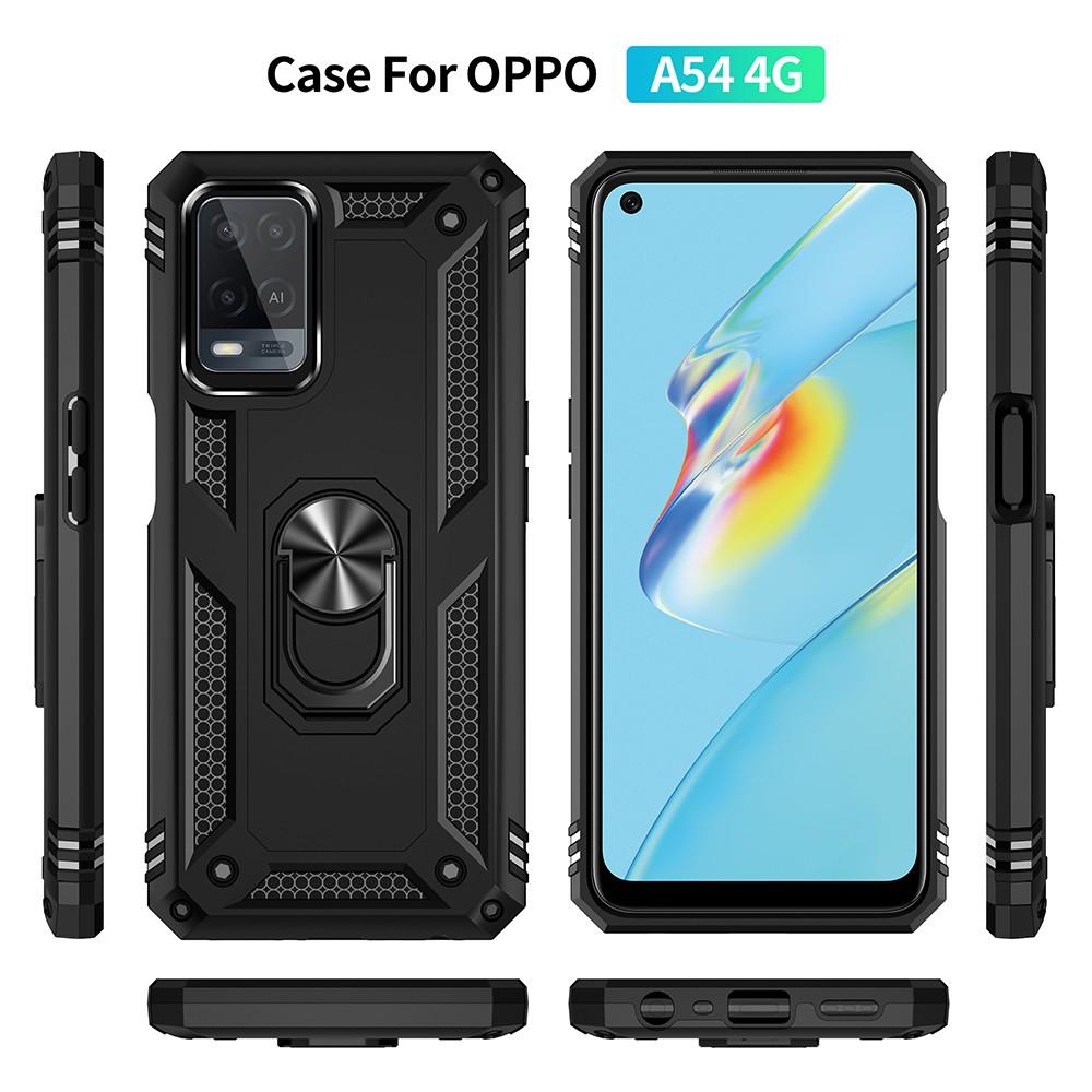 Ốp lưng cho Oppo A54 chống sốc 2 lớp kèm nhẫn iring làm giá đỡ