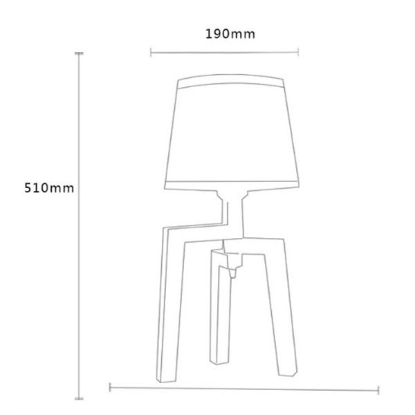 Đèn ngủ - đèn ngủ để bàn - đèn trang trí phòng ngủ - đèn ngủ decor HUMANS kèm bóng LED