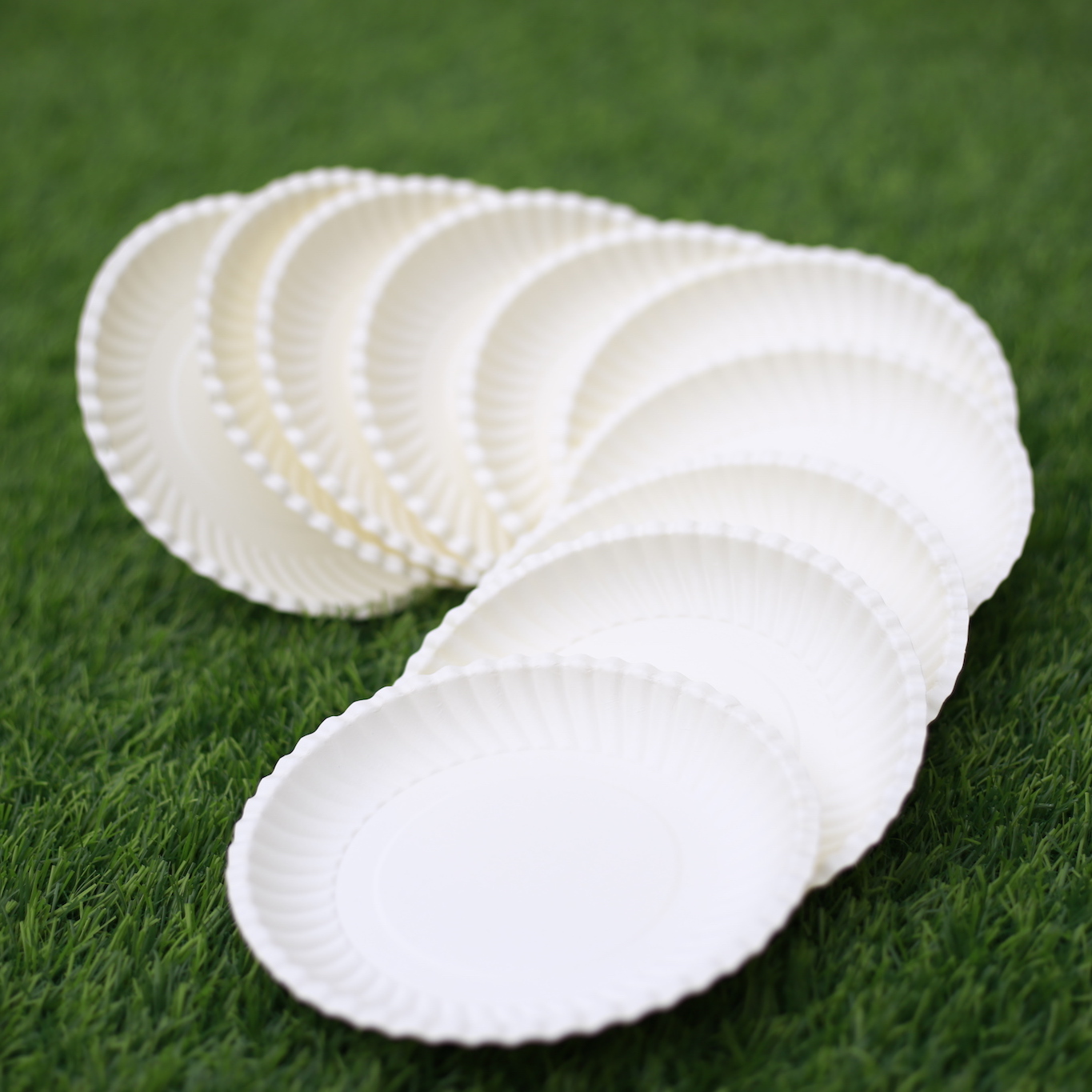 COMBO 100 DĨA GIẤY TRẮNG CAO CẤP 13cm - Paper plate