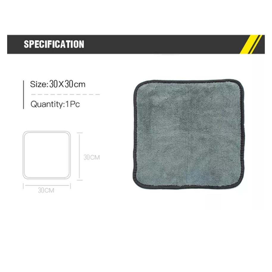 Khăn lau ô tô xe hơi lau bếp 2 lớp cao cấp màu vàng siêu thấm hút không rụng lông