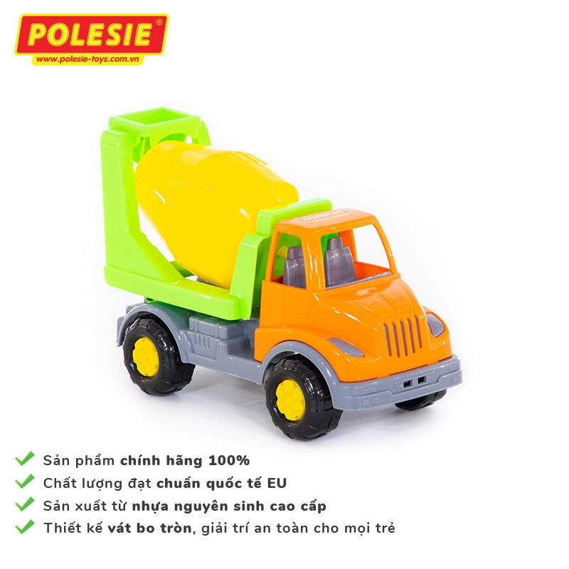 Đồ Chơi Xe Trộn Xi Măng Leon Polesie 52865 Phát Triển Kỹ Năng Và Sáng Tạo, An Toàn, Thông Minh, Giáo Dục