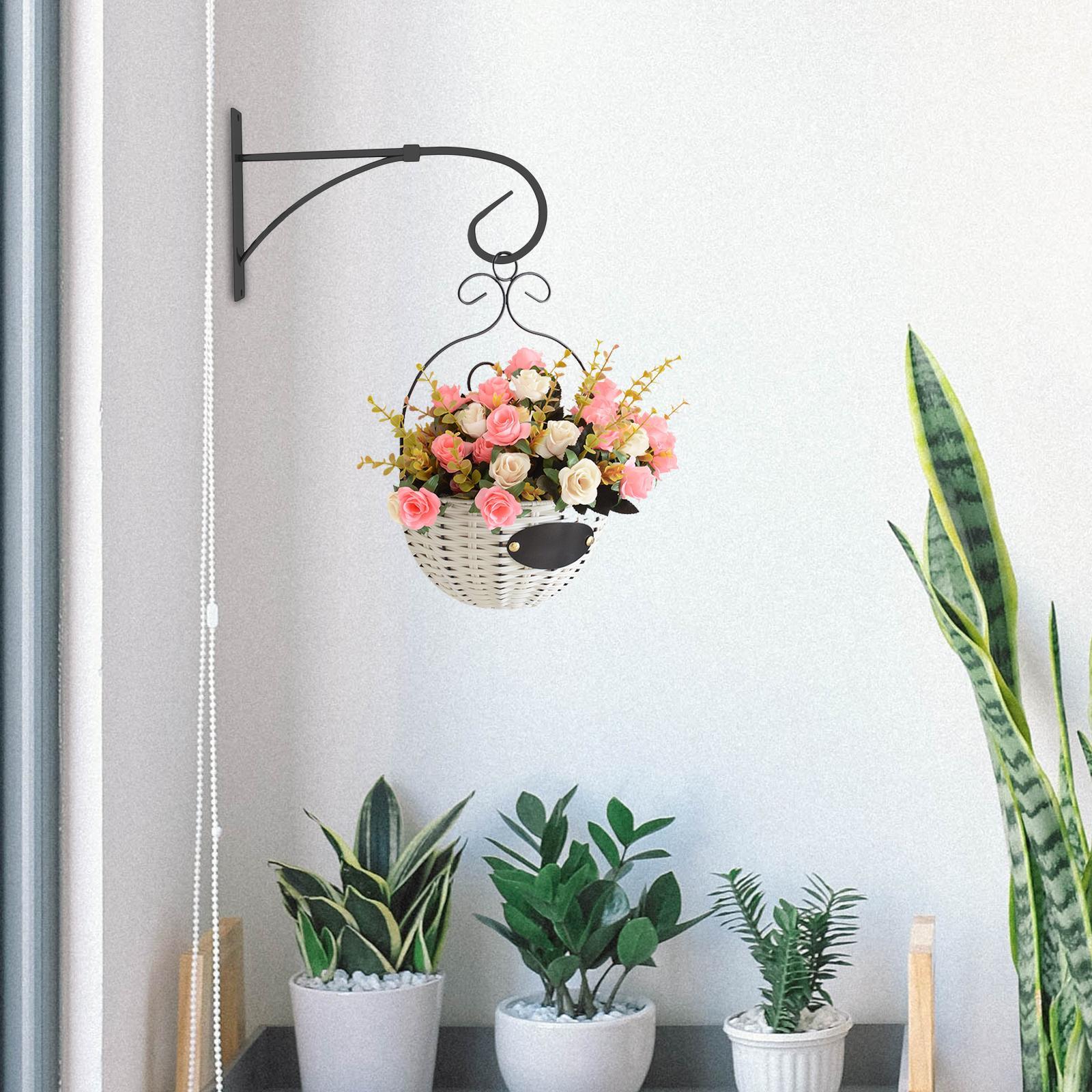 Hanging Basket Bracket Stylish Hanging Plant Bracket for Outdoor Garden