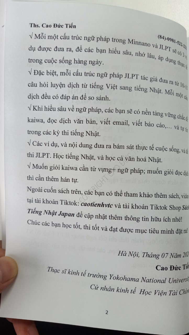 PHÂN TÍCH THỰC HÀNH NGỮ PHÁP TIẾNG NHẬT TẬP 2