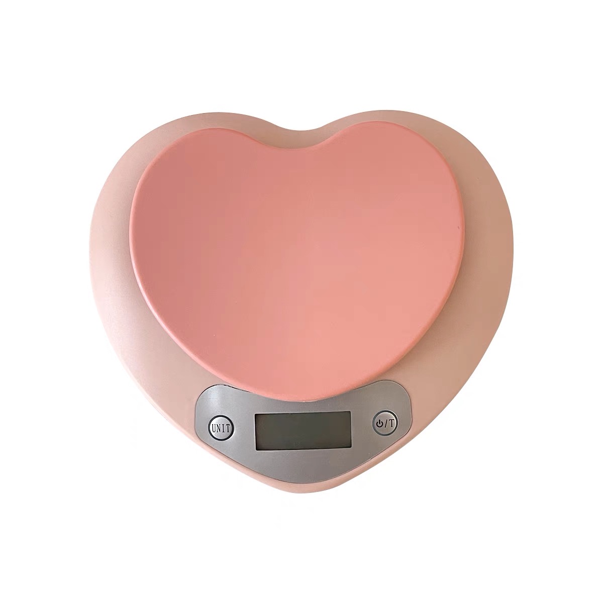 Cân Tiểu Ly Chất Liệu Nhựa Abs Hoạ Tiết Hình Trái Tim Dùng Pin Tiểu AAA Độ Chính Xác Cao Tối Đa 5Kg