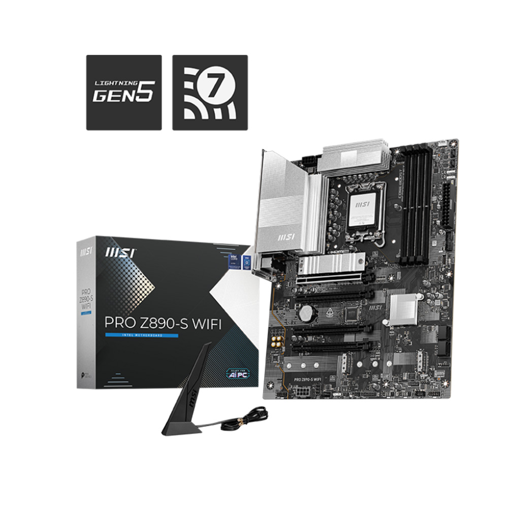 Bo Mạch Chủ Main MSI PRO Z890-S WIFI Socket LGA1851 - Hàng Chính Hãng