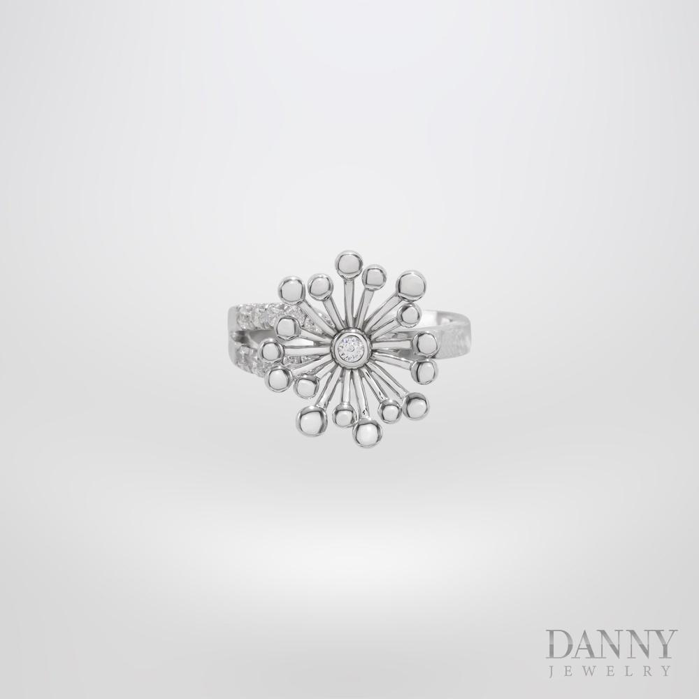 Nhẫn Nữ Bạc 925 Danny Jewelry Xi Bạch Kim Đính Đá CZ KI4GZ028 - Ni 12