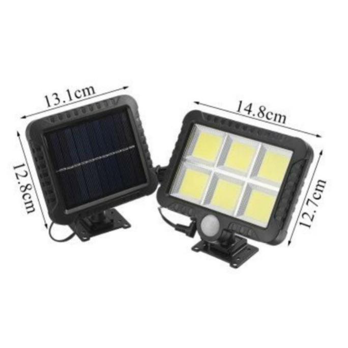 Đèn năng lượng mặt trời 120 Led COB có điều khiển , siêu sáng cảm biến hồng ngoại, kèm 5m dây tiện lợi