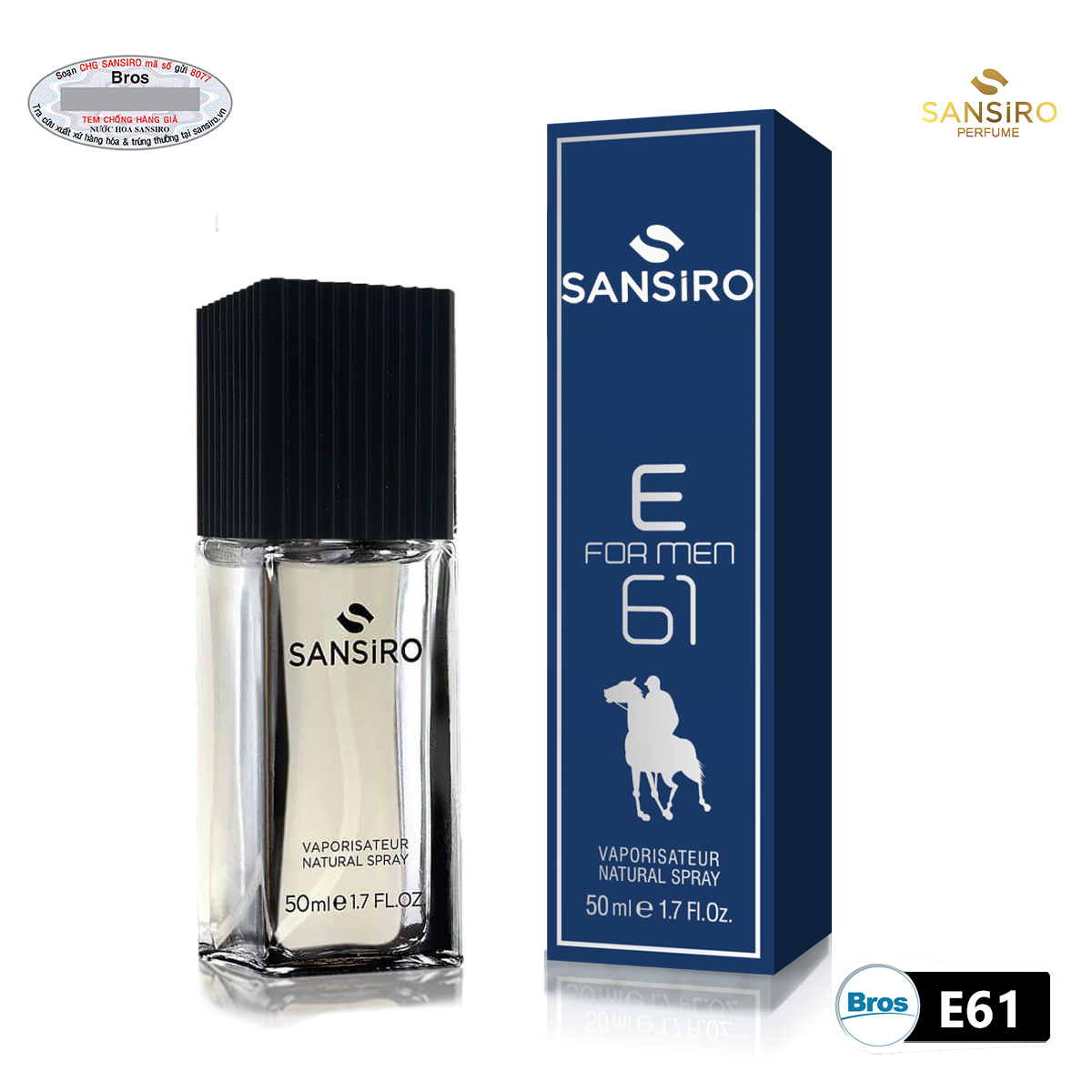 E61 - Nước hoa Sansiro 50ml cho nam