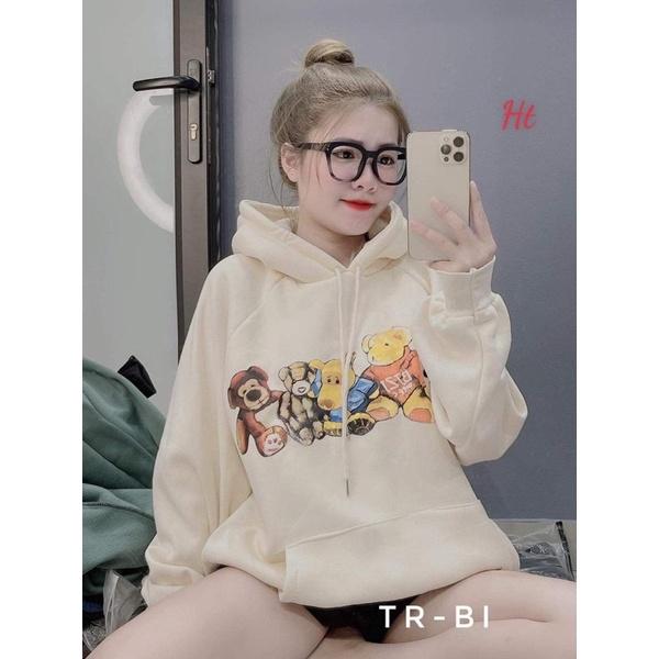 Áo hoodie 4 gấu ngồi H2A